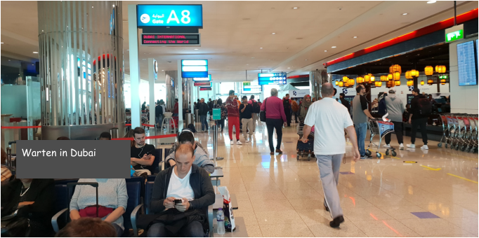 Warten in Dubai